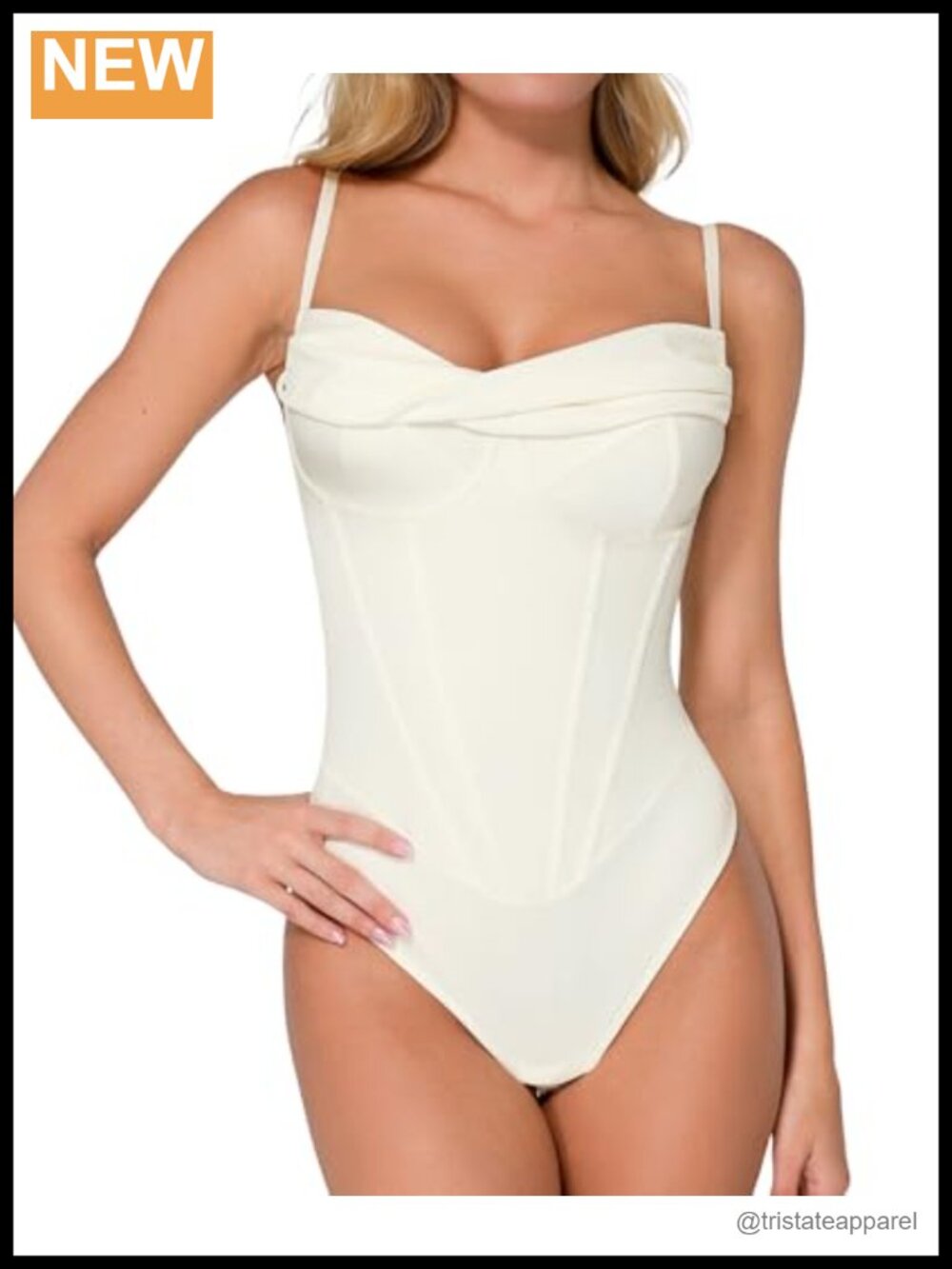 Popilush Shapewear Bodysuit Tummy Control Corset Top